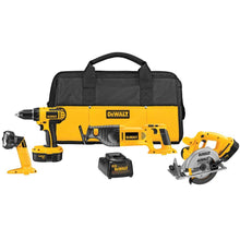 Load image into Gallery viewer, DEWALT DC4CKITA 18V NiCd Cordless Combo Kit (4-Tool)