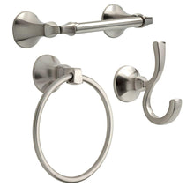 Load image into Gallery viewer, Delta 76264-BN Mandara 3-Piece Bath Hardware Set, Brushed Nickel