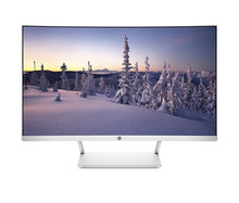 Load image into Gallery viewer, HP HP27SC1 27" Curved LCD WLED Monitor Silver Z4N74AA CNC721144T, NOB
