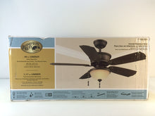 Load image into Gallery viewer, Hampton Bay 51226 Umber 46" Oil Rubbed Bronze Ceiling Fan with Light 185314