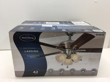 Load image into Gallery viewer, Harbor Breeze 40949 Lansing Ceiling Fan 42" Brushed Nickel 179178