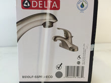 Load image into Gallery viewer, Delta B510LF-SSPPU-ECO Foundations 4" Centerset Bath Faucet, Brushed Nickel