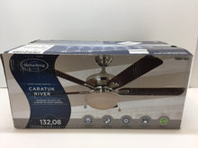 Load image into Gallery viewer, Harbor Breeze 40303 Caratuk River 52" Brushed Nickel LED Ceiling Fan 807428