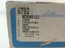Load image into Gallery viewer, MOEN 8792 Commercial 2-Handle Side Sprayer Kitchen Faucet in Chrome