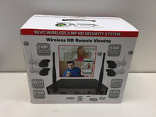 Load image into Gallery viewer, Revo Wireless HD 4-Channel 5MP 1TB Smart NVR Surveillance System with 4 Cameras