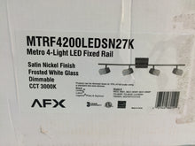 Load image into Gallery viewer, AFX MTRF4200LEDSN27K Metro 3' Integrated LED Track Lighting Kit, Satin Nickel