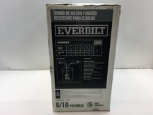 Load image into Gallery viewer, Everbilt ESE60W-HD 6/10 HP Heavy Duty Cast Iron Sewage Pump 1000026319