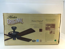 Load image into Gallery viewer, Hunter 23838 Original 52 in. Indoor/Outdoor Black Ceiling Fan