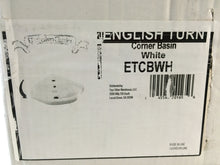 Load image into Gallery viewer, Elizabethan Classics ETCBWH English Turn Wall-Hung Corner Bathroom Sink, White