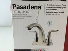 Load image into Gallery viewer, Pfister LF-048-PDKK Pasadena 4" Centerset 2-Handle Bath Faucet, Brushed Nickel