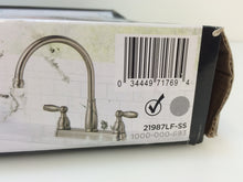 Load image into Gallery viewer, Delta 21987LF-SS Foundations 2-Handle Standard Kitchen Faucet in Stainless