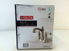 Load image into Gallery viewer, Delta 25774LF-SP Rila 4" Centerset Bathroom Faucet, SpotShield Brushed Nickel
