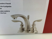 Load image into Gallery viewer, Pfister LF-048-CB0K Avalon 4" Centerset Bathroom Faucet in Brushed Nickel