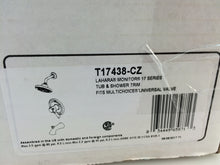 Load image into Gallery viewer, Delta T17438-CZ Lahara 1-Handle Tub & Shower Faucet Trim Kit, Champagne Bronze