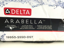 Load image into Gallery viewer, Delta 19950-SSSD-DST Arabella 1-Handle Pull-Down Spray Kitchen Faucet Stainless