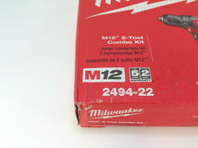 Load image into Gallery viewer, Milwaukee 2494-22 M12 12V Li-Ion Cordless Drill Impact Driver Combo Kit 2-Tool