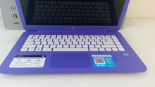 Load image into Gallery viewer, Hp Stream 14-ax020wm Notebook 14" Celeron N3060 1.6Ghz 4GB 32GB eMMC Purple