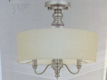 Load image into Gallery viewer, Hampton Bay 14698 Gala 3-Light Semi-Flush Mount Polished Nickel 518038