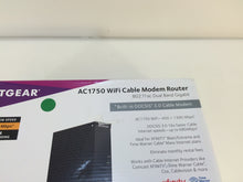 Load image into Gallery viewer, Netgear C6300-100NAS AC1750 WiFi Cable Modem Router 802.11ac Dual Band Gigabit