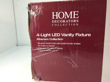 Load image into Gallery viewer, HDC 28025-HBU Alberson 4-Light Brushed Nickel LED Bath Bar Light 1001514599