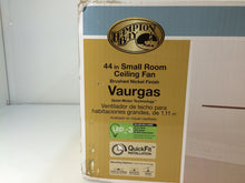 Load image into Gallery viewer, Hampton Bay 68144 Vaurgas 44" LED Indoor Brushed Nickel Ceiling Fan 1001983097