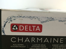 Load image into Gallery viewer, Delta 19962-SSSD-DST Charmaine Pull-Down Sprayer Kitchen Faucet Stainless