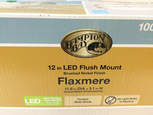 Load image into Gallery viewer, Hampton Bay HB1023-35 Brushed Nickel LED Low-Profile Flushmount 1000053230