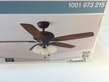 Load image into Gallery viewer, Hampton Bay 51751 Rockport 52" LED Oil Rubbed Bronze Ceiling Fan 1001673215