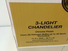 Load image into Gallery viewer, Hampton Bay 3-Light Chrome Crystal Branches Pendant 1000051534