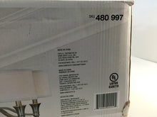 Load image into Gallery viewer, Hampton Bay ES0356BN 5-Light Brushed Nickel Chandelier White 480997