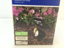 Load image into Gallery viewer, Hampton Bay NXT-3149 Solar Black LED Outdoor Spotlight 1001486802
