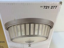Load image into Gallery viewer, Hampton Bay HMP8012A Berzon 2-Light English Pewter Ceiling Flushmount 721277
