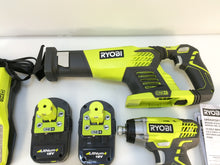 Load image into Gallery viewer, Ryobi P1873 18-Volt ONE+ Lithium-Ion Cordless Combo Kit (3-Tool)