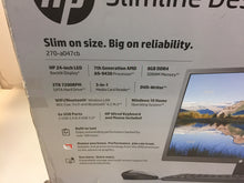 Load image into Gallery viewer, Desktop Hp Slimeline 270-a047cb AMD A9-9430 8GB 2TB WiFi BT + 24" Monitor