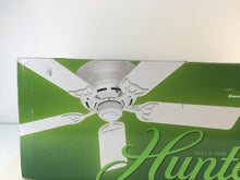 Load image into Gallery viewer, Hunter 53069 Low Profile III 52 in. Indoor White Ceiling Fan