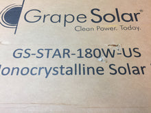 Load image into Gallery viewer, Grape Solar 180-Watt Monocrystalline PV Solar Panel for RV's GS-STAR-180W-US