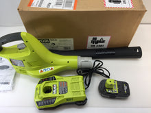 Load image into Gallery viewer, RYOBI ZRP21021 ONE+ 120 MPH 120 CFM 18V Li-Ion Cordless Leaf Blower, NOB