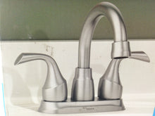Load image into Gallery viewer, MOEN 84115SRN Idora 4" Centerset Bathroom Faucet, Spot Resist Brushed Nickel