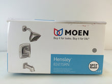 Load image into Gallery viewer, MOEN 82411SRN Hensley Tub & Shower Faucet w/ Valve, Spot Resist Brushed Nickel