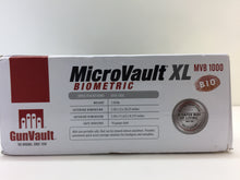 Load image into Gallery viewer, Gunvault Biometric MicroVault XL MVB1000 Portable Fingerprint Key Gun Safe Box