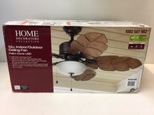 Load image into Gallery viewer, HDC 51422 Palm Cove 52" LED Indoor/Outdoor Natural Iron Ceiling Fan 1002507982