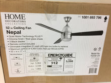 Load image into Gallery viewer, HDC YG556-CH Nepal 52" LED Indoor Chrome Ceiling Fan 1001693796