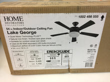 Load image into Gallery viewer, HDC AM127-NI Lake George 54" LED Natural Iron Ceiling Fan 1002498555