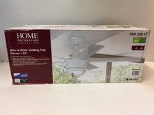 Load image into Gallery viewer, Home Decorators Merwry 52" SW1422WH LED Indoor White Ceiling Fan 1001238112