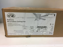 Load image into Gallery viewer, Hampton Bay 14929 Andross 48 in. Indoor White Ceiling Fan 1000562131