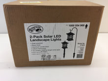 Load image into Gallery viewer, Hampton Bay 27929 Solar Black LED Diamond Shepard Hook Path Light 1000554969