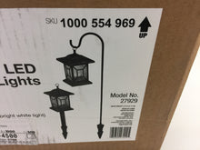 Load image into Gallery viewer, Hampton Bay 27929 Solar Black LED Diamond Shepard Hook Path Light 1000554969