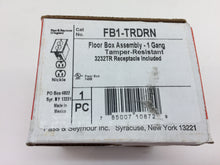 Load image into Gallery viewer, Slater Nickel 1-Gang Floor Box with Tamper-Resistant Duplex Outlet FB1TRDRN