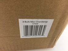 Load image into Gallery viewer, Tadpoles 3-Light White Clear Diamond Mini Chandelier CCHAPL010