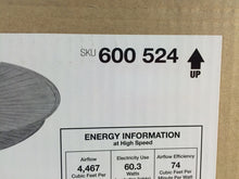 Load image into Gallery viewer, Hampton Bay 51328 Havana 48" Cambridge Silver Ceiling Fan with Light 600524
